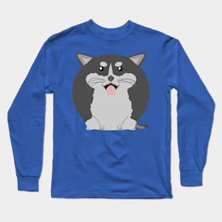 Sfurical round husky dog Long Sleeve T-Shirt